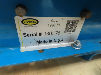Hytrol 34"x 48" Chain-Drive 1.9" Live Roller Conveyor Stop Section .5Hp 460V 3PH