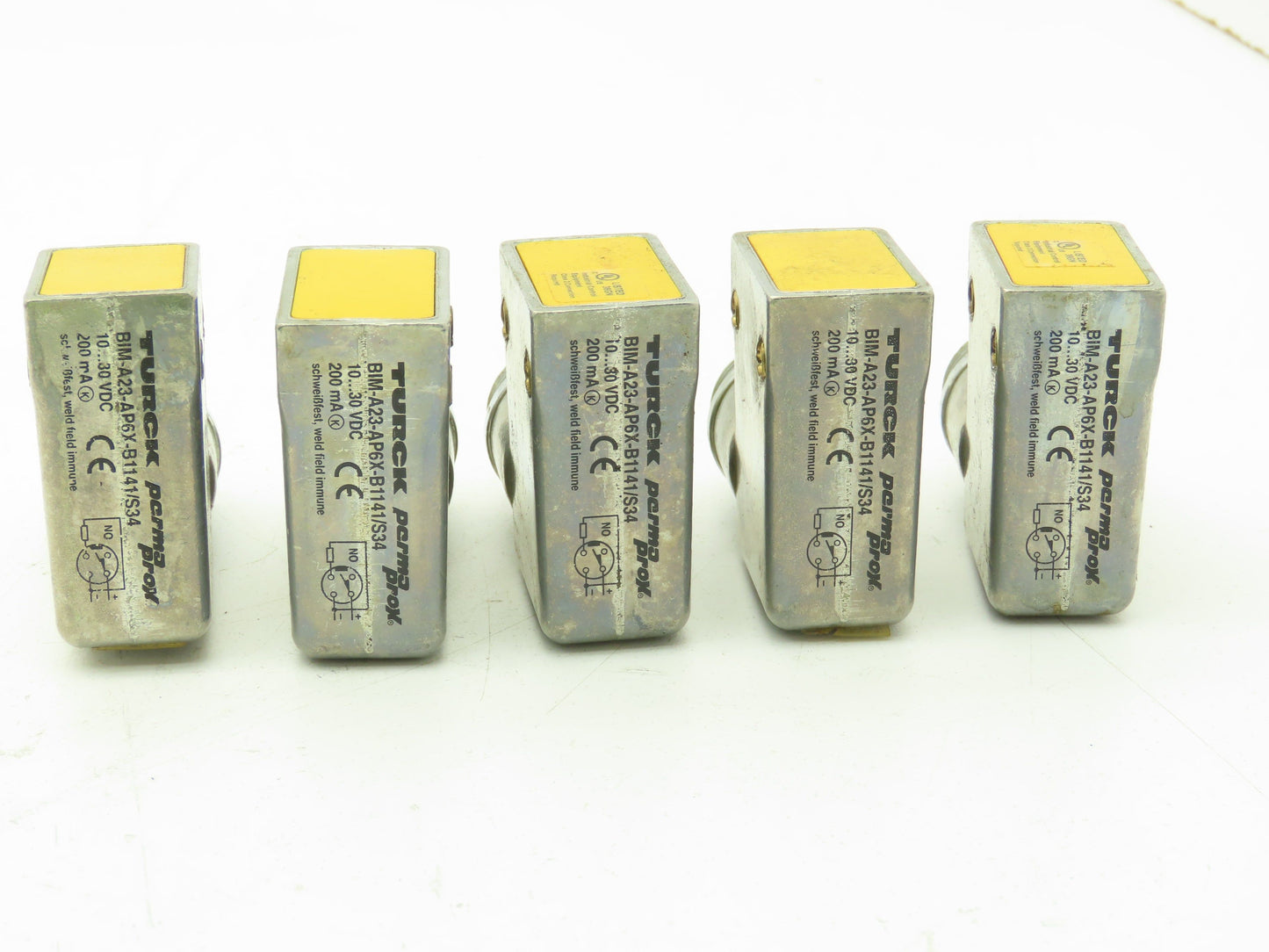 Turck A23 Proximity Sensor 20-250vac 10-30VDC Lot of 5