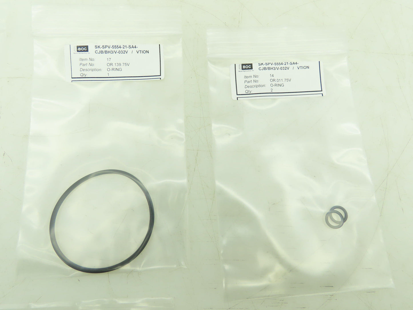 BOC Water Hydraulics SK-SPV-5554-21-SA4-CJB/BH3/V-032V Viton Seal Kit Valve
