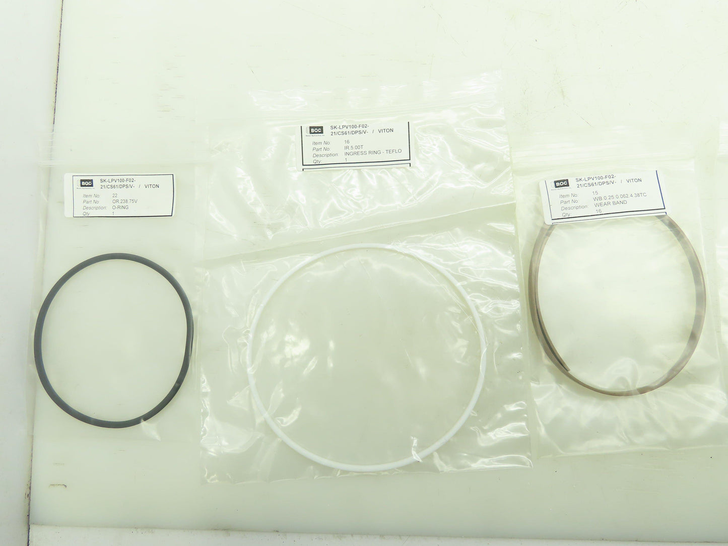 BOC Water Hydraulics SK-LPV100-F02-21/CS61/DPS/V Viton Seal Kit Valve Rebuild