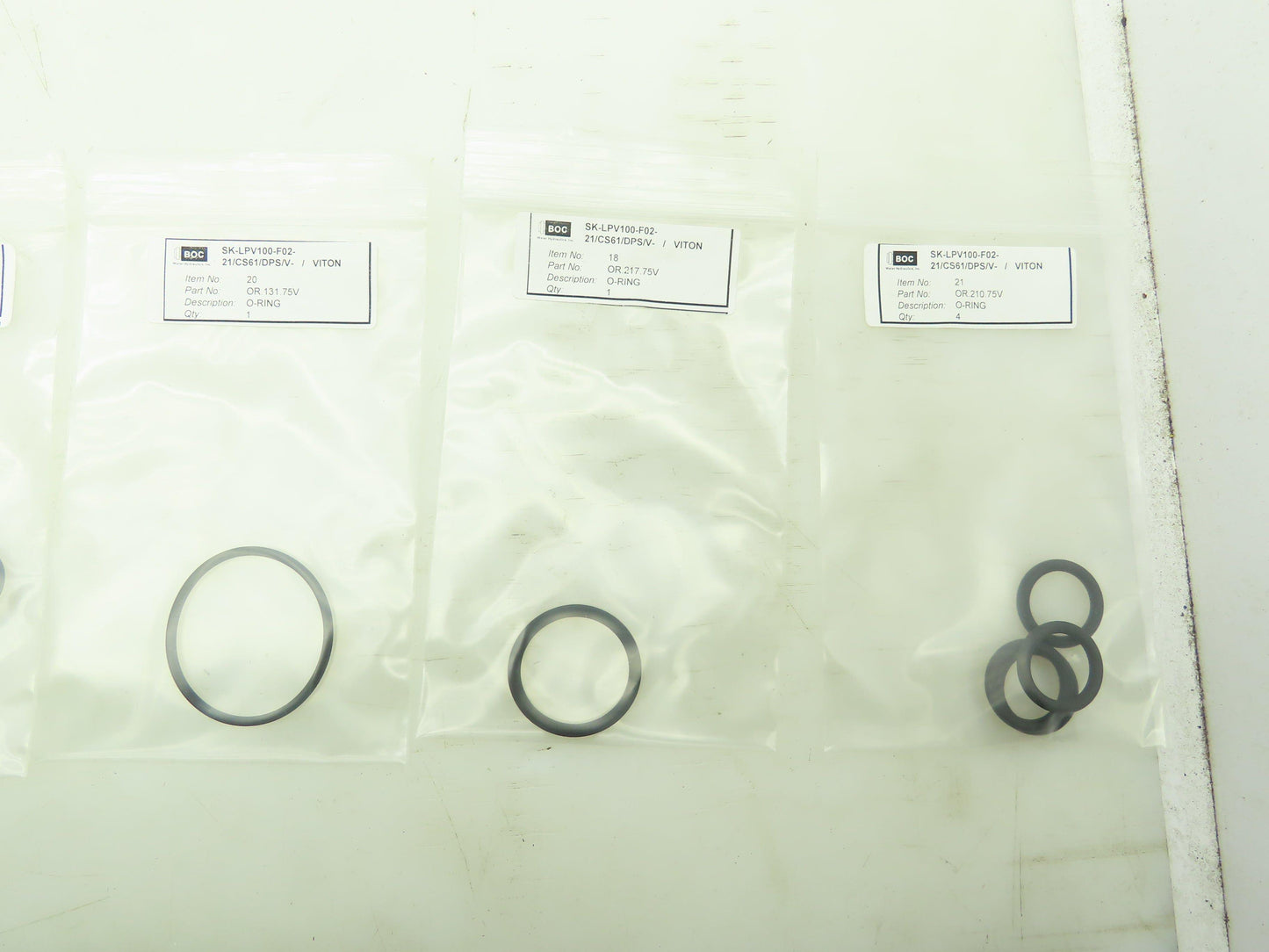 BOC Water Hydraulics SK-LPV100-F02-21/CS61/DPS/V Viton Seal Kit Valve Rebuild