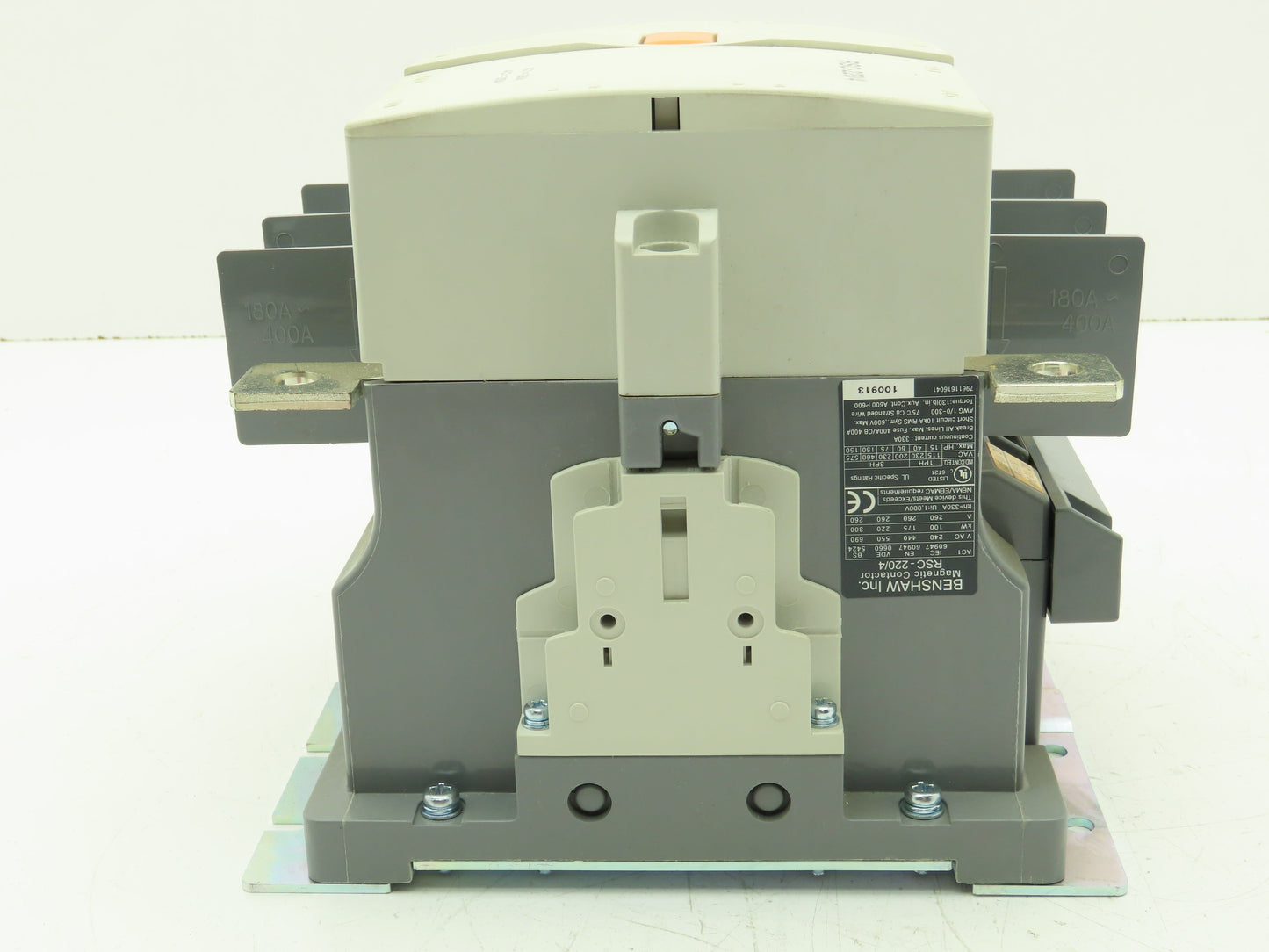 Benshaw RSC-220/4-U-120 Magnetic 4-Pole Contactor 260A 600V 3PH 120V Coil