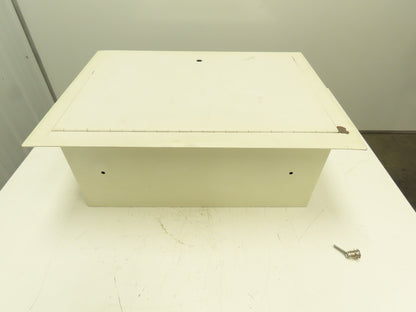 25x17x10.5" Flush Mount Steel Electrical Enclosure Junction Box Beige