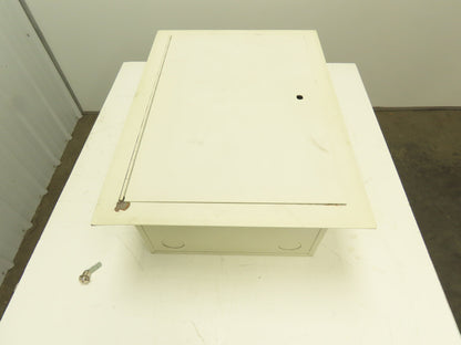 25x17x10.5" Flush Mount Steel Electrical Enclosure Junction Box Beige