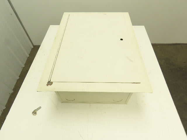 25x17x10.5" Flush Mount Steel Electrical Enclosure Junction Box Beige