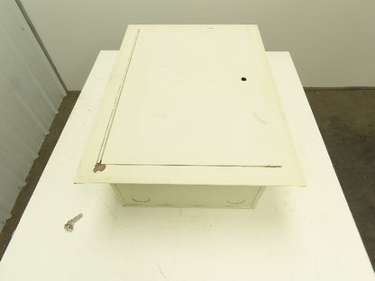 25x17x10.5" Flush Mount Steel Electrical Enclosure Junction Box Beige