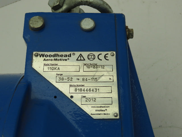 Woodhead Molex 110KA Aero-Motive Cable Tool Balancer 84-115Lb