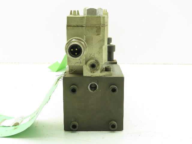 BOC Water Hydraulics Ross Solenoid Spool Valve Block 5 Port 2 Pos Pneumatic