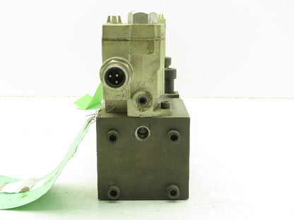 BOC Water Hydraulics Ross Solenoid Spool Valve Block 5 Port 2 Pos Pneumatic