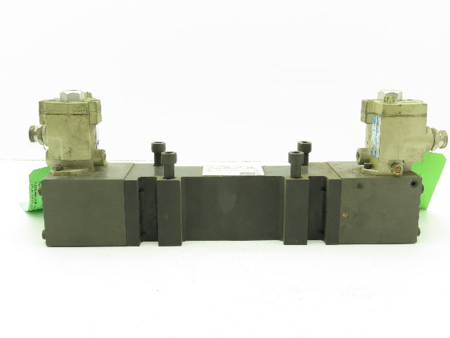 BOC Water Hydraulics Ross Solenoid Spool Valve Block 5 Port 2 Pos Pneumatic