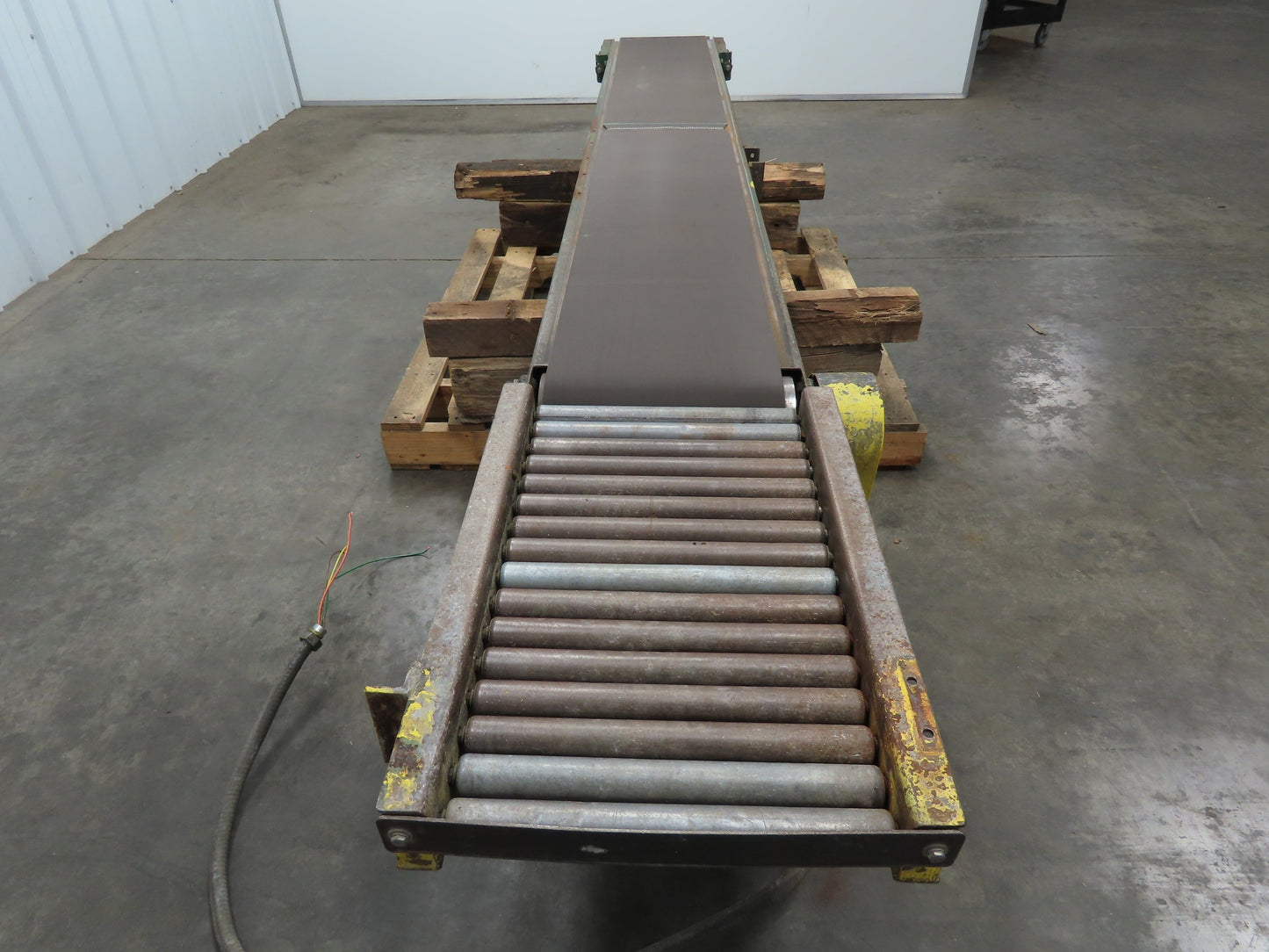 16"x 11' Slider Bed Conveyor 13" Belt 1/3Hp 460V 3PH End Drive