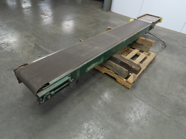 16"x 11' Slider Bed Conveyor 13" Belt 1/3Hp 460V 3PH End Drive
