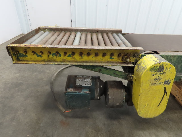 16"x 11' Slider Bed Conveyor 13" Belt 1/3Hp 460V 3PH End Drive