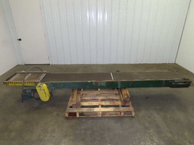 16"x 11' Slider Bed Conveyor 13" Belt 1/3Hp 460V 3PH End Drive