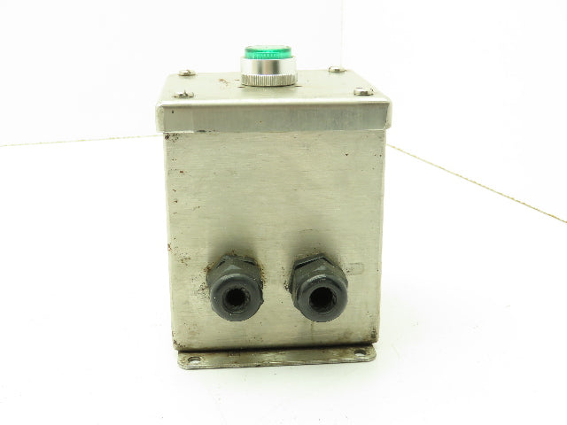 Hoffman E1PBGXSS Electrical Enclosure Pushbutton Stainless Steel 24V Indicator