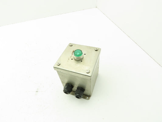 Hoffman E1PBGXSS Electrical Enclosure Pushbutton Stainless Steel 24V Indicator