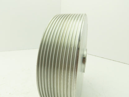 2"x 7" Grooved Aluminum Pulley Sheave Ribbed Striper Wheel 1" Bore