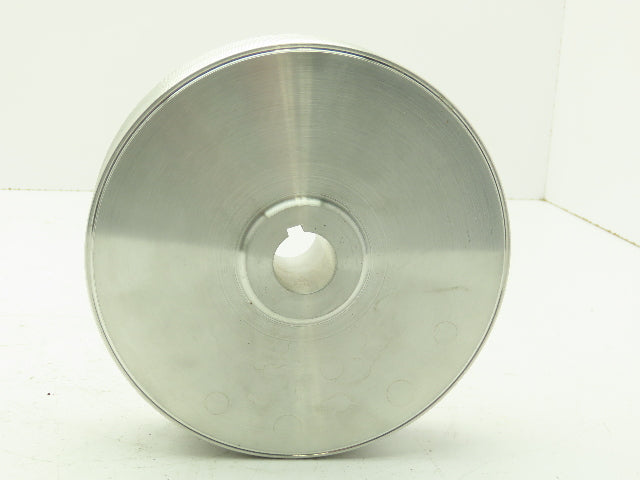 2"x 7" Grooved Aluminum Pulley Sheave Ribbed Striper Wheel 1" Bore