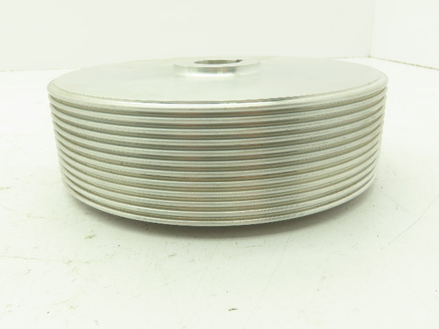 2"x 7" Grooved Aluminum Pulley Sheave Ribbed Striper Wheel 1" Bore