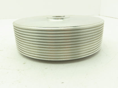 2"x 7" Grooved Aluminum Pulley Sheave Ribbed Striper Wheel 1" Bore