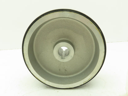 3"x 7" Rubber Ribbed Aluminum Pulley Sheave Striper Wheel 1" Bore  Lot of 2