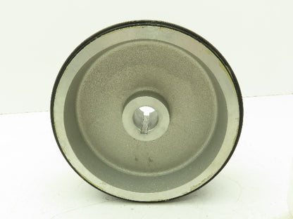 3"x 7" Rubber Ribbed Aluminum Pulley Sheave Striper Wheel 1" Bore  Lot of 2