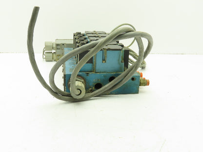 Mac 6211C-411-PM-111DA Pneumatic 5 Valve Block 120V Solenoid 2 Position