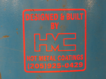 HMC Hot Metal Coating Mold Duster Graphite 120 Gallon Hopper VFD Feed Auger
