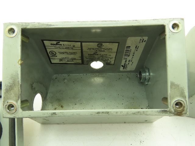 Cooper B-Line PBC2 Push Button Control Panel 2 Button Sloped Top Lot of 2