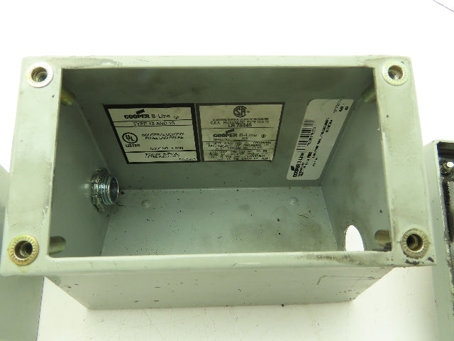 Cooper B-Line PBC2 Push Button Control Panel 2 Button Sloped Top Lot of 2