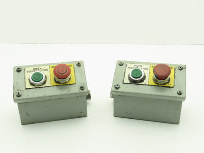 Cooper B-Line PBC2 Push Button Control Panel 2 Button Sloped Top Lot of 2