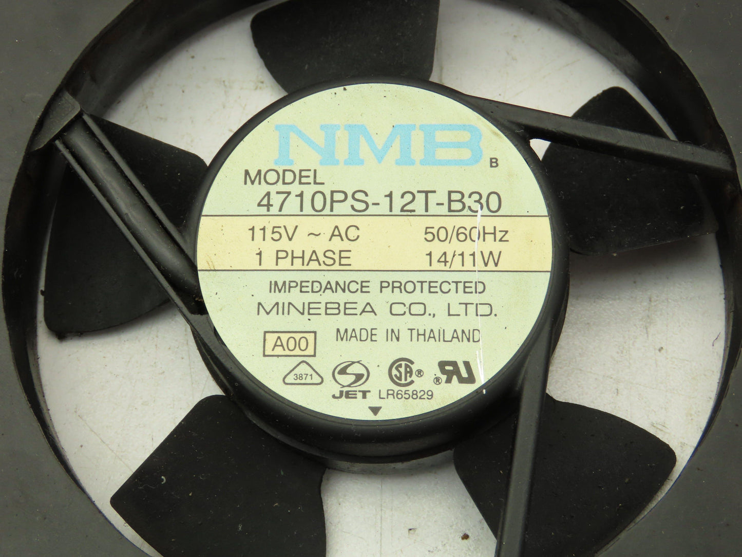 NMB 4710PS-12T-B30 Enclosure Cooling 3 Fan Tray Assembly 19" 115V AC  Lot of 3