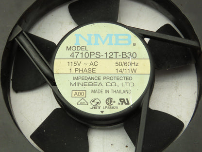 NMB 4710PS-12T-B30 Enclosure Cooling 3 Fan Tray Assembly 19" 115V AC  Lot of 3