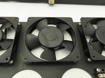 NMB 4710PS-12T-B30 Enclosure Cooling 3 Fan Tray Assembly 19" 115V AC  Lot of 3