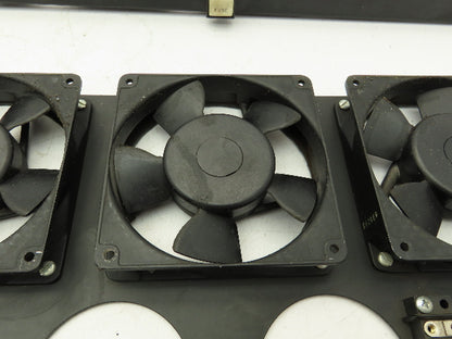 NMB 4710PS-12T-B30 Enclosure Cooling 3 Fan Tray Assembly 19" 115V AC  Lot of 3