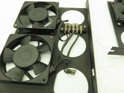 NMB 4710PS-12T-B30 Enclosure Cooling 3 Fan Tray Assembly 19" 115V AC  Lot of 3
