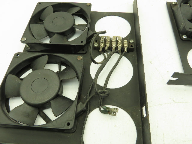 NMB 4710PS-12T-B30 Enclosure Cooling 3 Fan Tray Assembly 19" 115V AC  Lot of 3