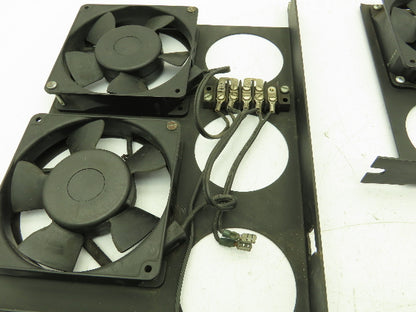 NMB 4710PS-12T-B30 Enclosure Cooling 3 Fan Tray Assembly 19" 115V AC  Lot of 3