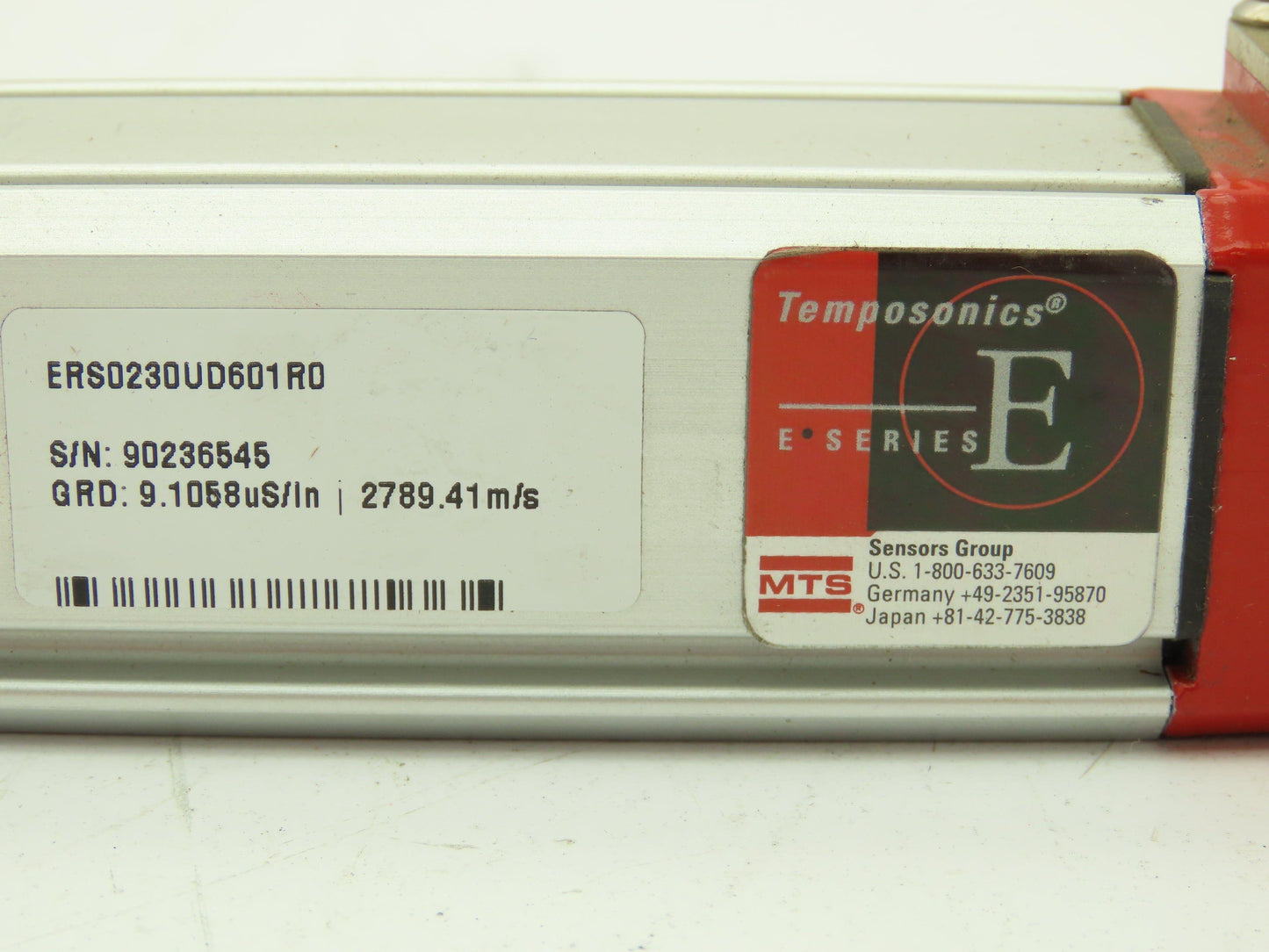 MTS ERS0230UD601R0 Temposonics E Series Linear Position Sensor 23" Travel