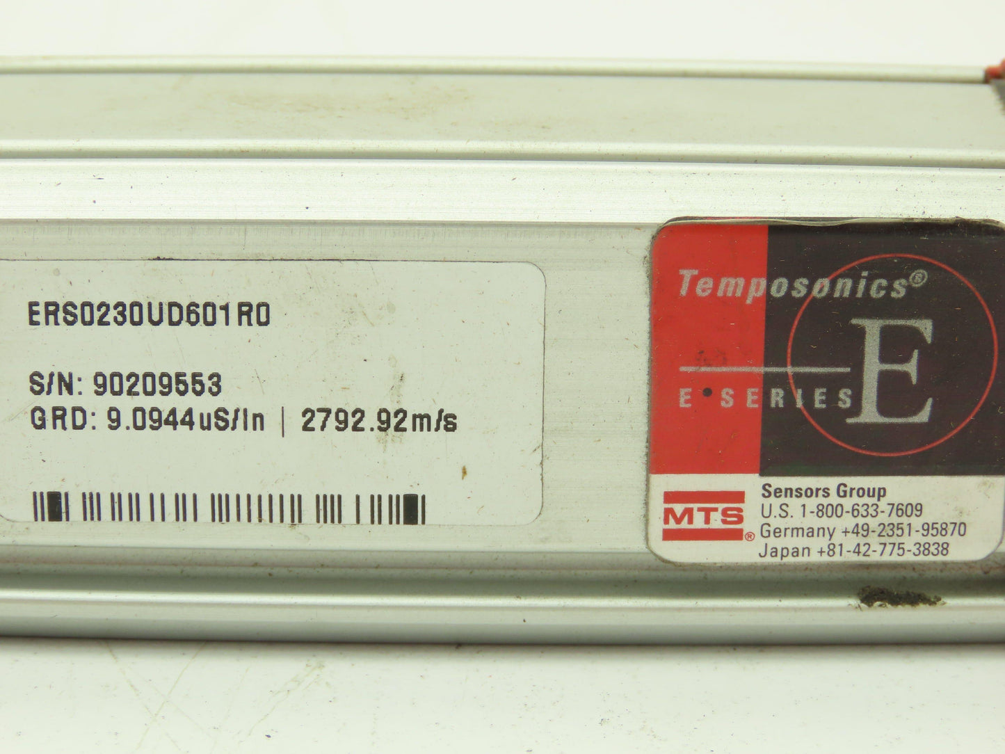 MTS ERS0230UD601R0 Temposonics E Series Linear Position Sensor 23" Travel