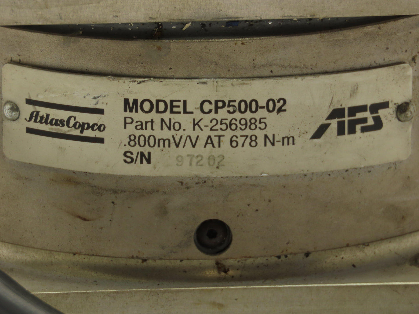 Atlas Copco CP500-02 Torque Transducer 0.800mV/V 678 N-m