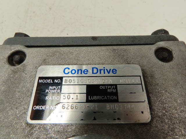 Conex B051050.WAQTA Cone Drive 50:1 Reducer Leeson Gearmotor .75Hp 230/460V 3PH