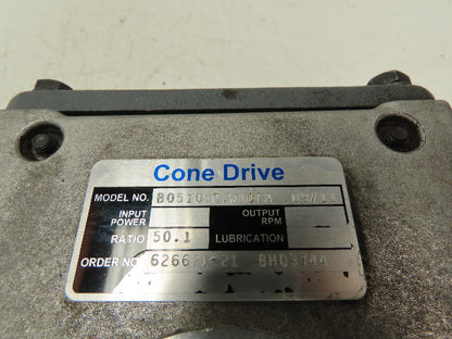 Conex B051050.WAQTA Cone Drive 50:1 Reducer Leeson Gearmotor .75Hp 230/460V 3PH