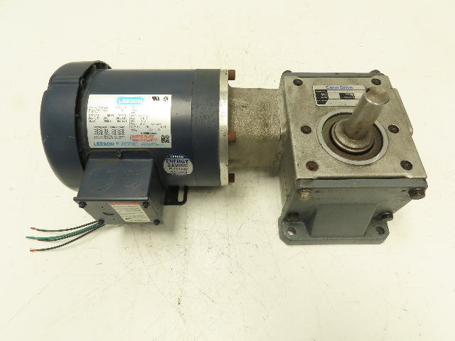 Conex B051050.WAQTA Cone Drive 50:1 Reducer Leeson Gearmotor .75Hp 230/460V 3PH