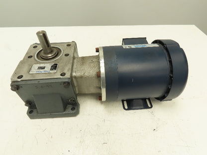 Conex B051050.WAQTA Cone Drive 50:1 Reducer Leeson Gearmotor .75Hp 230/460V 3PH