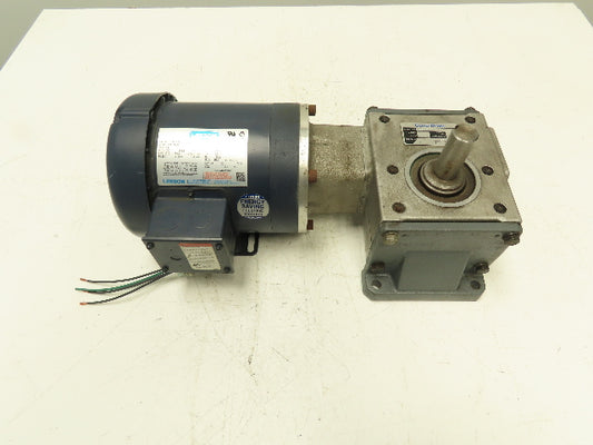 Conex B051050.WAQTA Cone Drive 50:1 Reducer Leeson Gearmotor .75Hp 230/460V 3PH