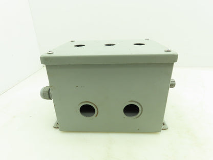 SCE 8x6x6" Steel Electrical Enclosure Junction Box with Euro 4 Terminal Blocks