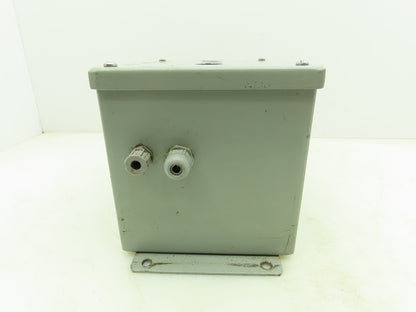 SCE 8x6x6" Steel Electrical Enclosure Junction Box with Euro 4 Terminal Blocks