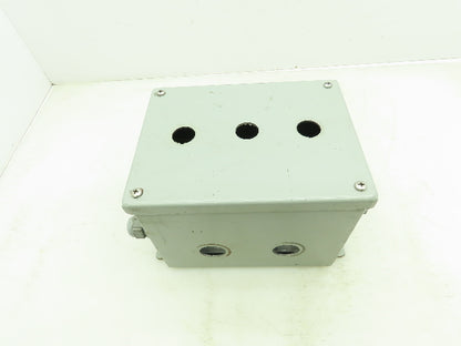 SCE 8x6x6" Steel Electrical Enclosure Junction Box with Euro 4 Terminal Blocks