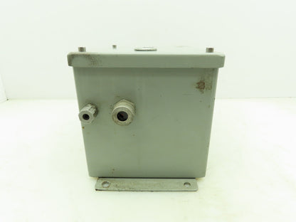 SCE 8x6x6" Steel Electrical Enclosure Junction Box with Euro 4 Terminal Blocks